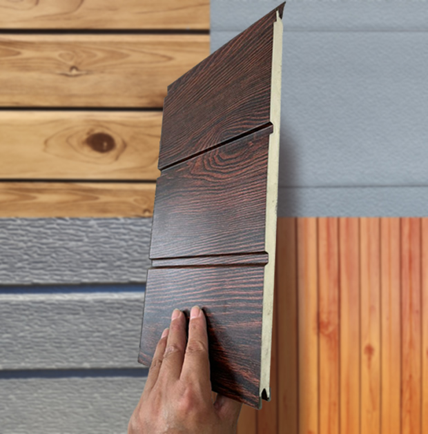 ShieldCore™ Redwood Insulated Metal Siding