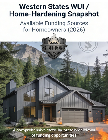 Western States WUI / Home-Hardening Available Funding Sources for Homeowners 2026